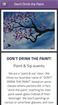 Mobile Screenshot of dontdrinkthepaint.com