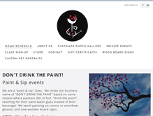 Tablet Screenshot of dontdrinkthepaint.com